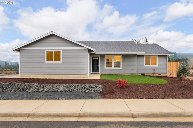 view of ranch-style house