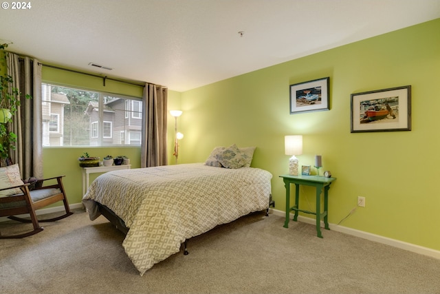 bedroom featuring carpet flooring