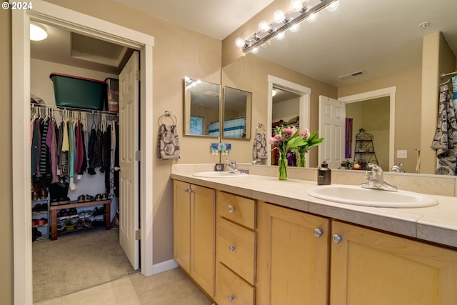 bathroom featuring vanity