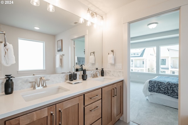 bathroom featuring vanity