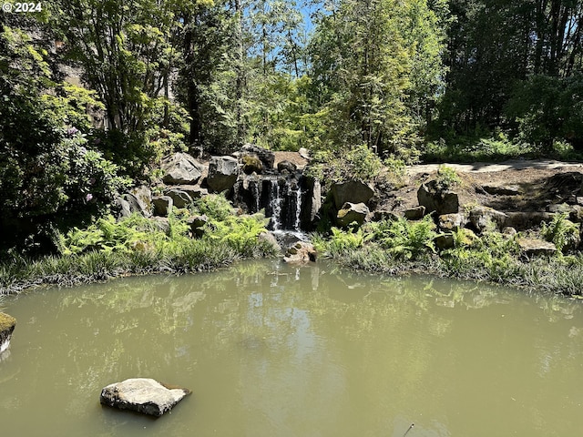 view of dock area