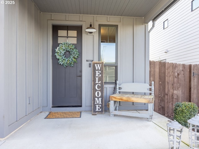 view of property entrance