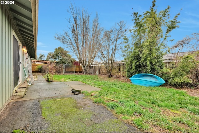 view of yard featuring a patio