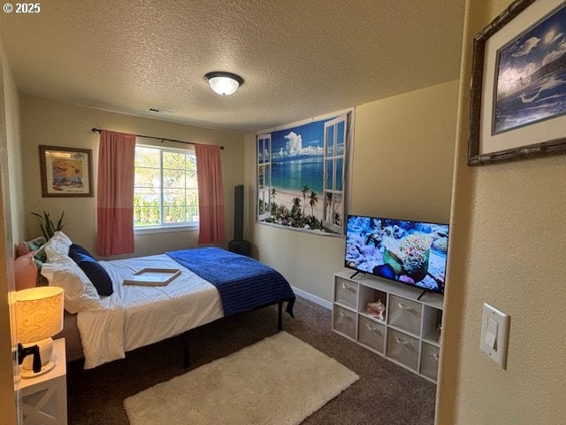 834 NW 3rd Ave, Canby, OR 97013 - carpeted bedroom with a textured ceiling and baseboards