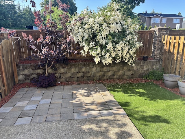 834 NW 3rd Ave, Canby, OR 97013 - fenced backyard featuring a patio area