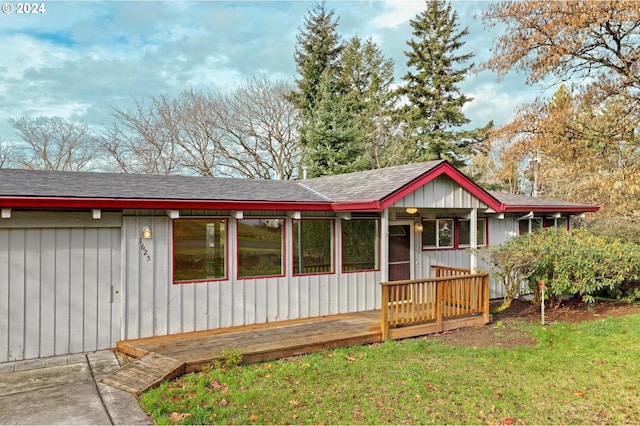 view of ranch-style house