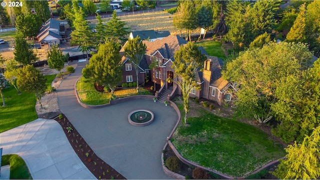 drone / aerial view with a residential view