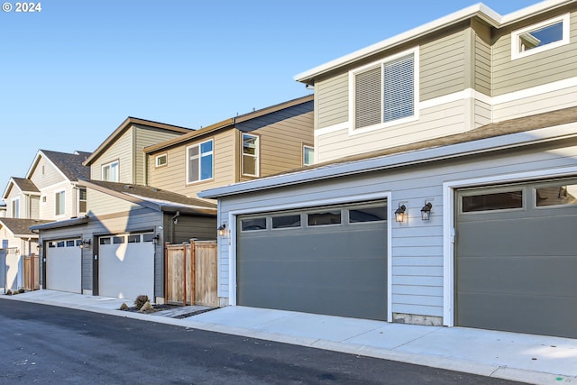 view of front facade featuring a garage