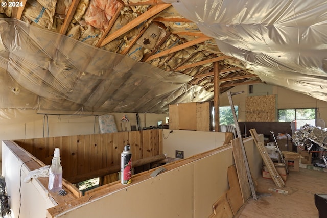 view of attic