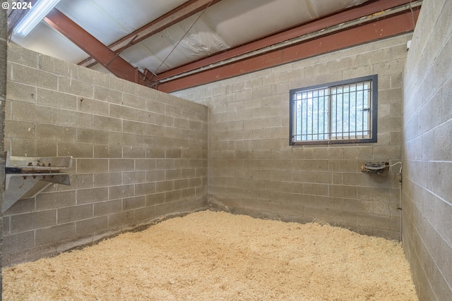 view of horse barn