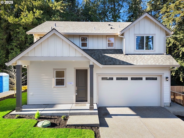 view of front of house featuring a garage