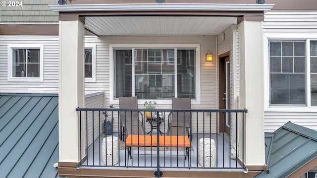 wooden deck featuring a porch