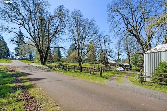 view of road