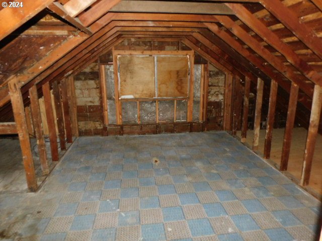 view of attic