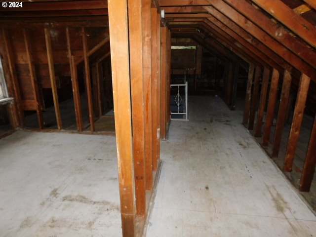 view of attic