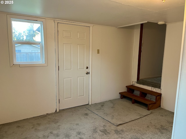 interior space with light carpet