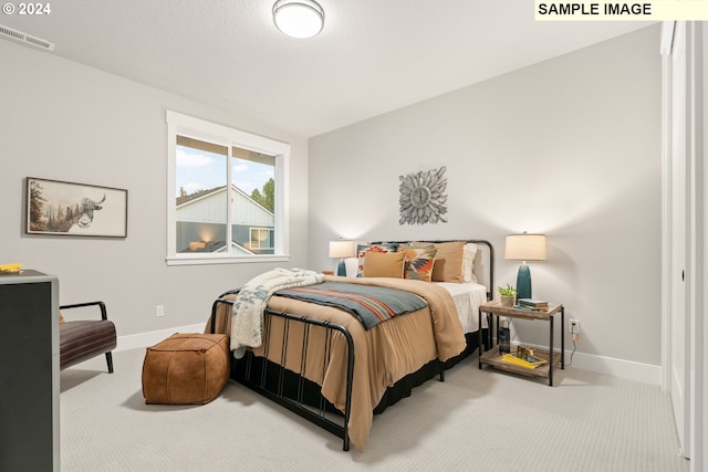 bedroom with carpet floors