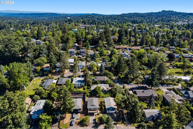 aerial view featuring a mountain view