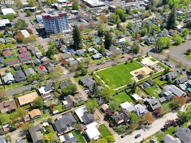 birds eye view of property featuring a residential view
