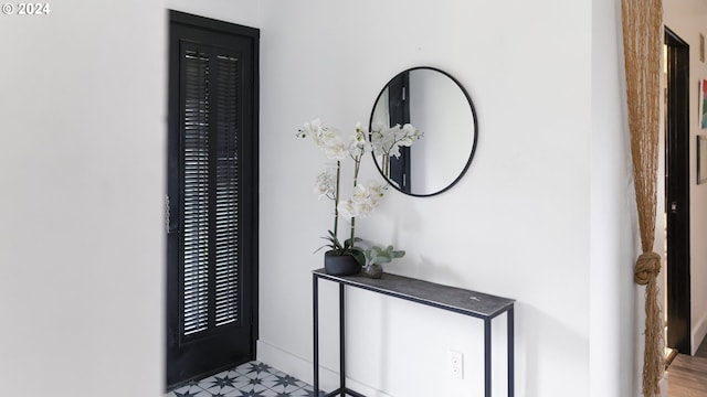 interior space featuring tile patterned floors