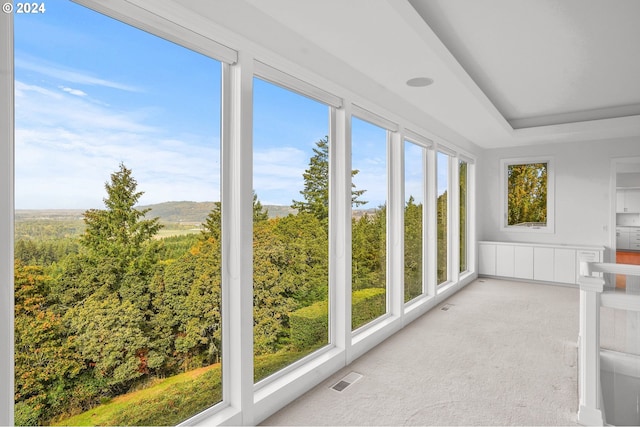 view of sunroom