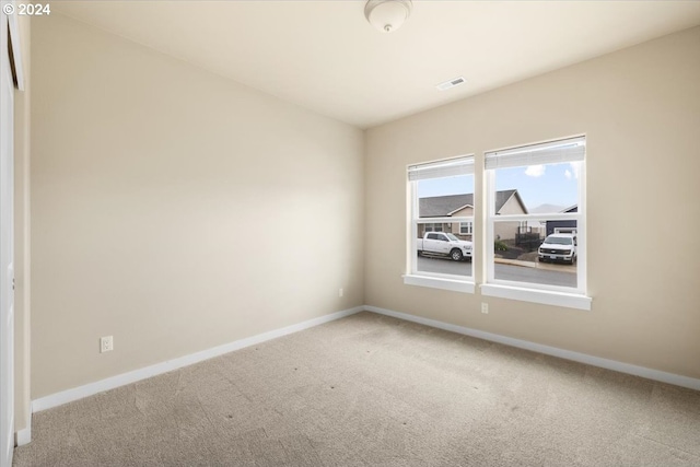 view of carpeted empty room