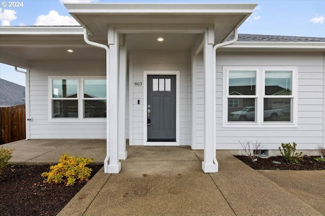 view of entrance to property