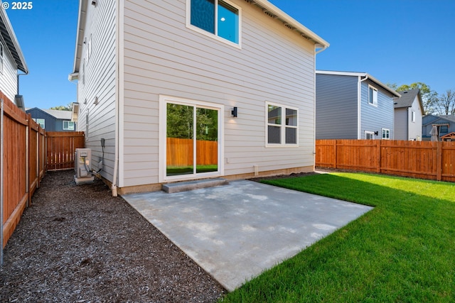 11108 NE 91st Ave, Vancouver, WA 98662 - back of property with a yard, a fenced backyard, and a patio area