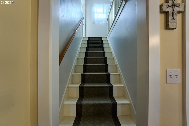 view of stairway