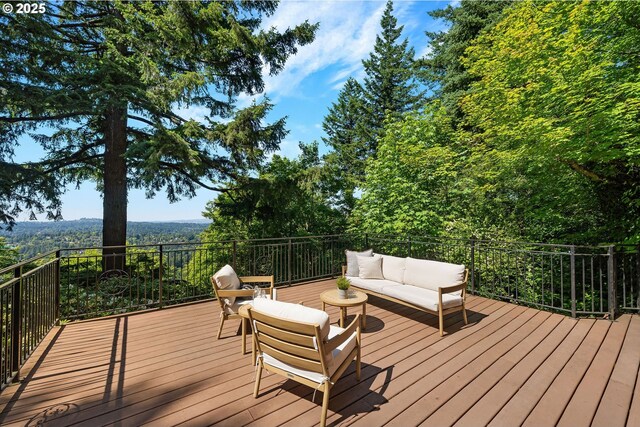4243 SW Bertha Ave, Portland, OR 97239 - deck with outdoor lounge area