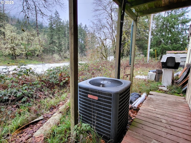 exterior space featuring central AC unit