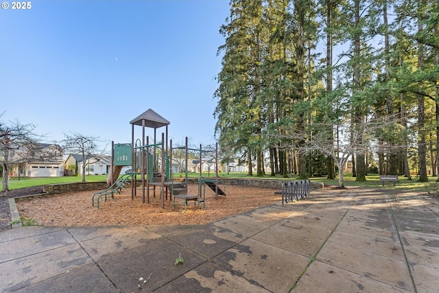 view of jungle gym