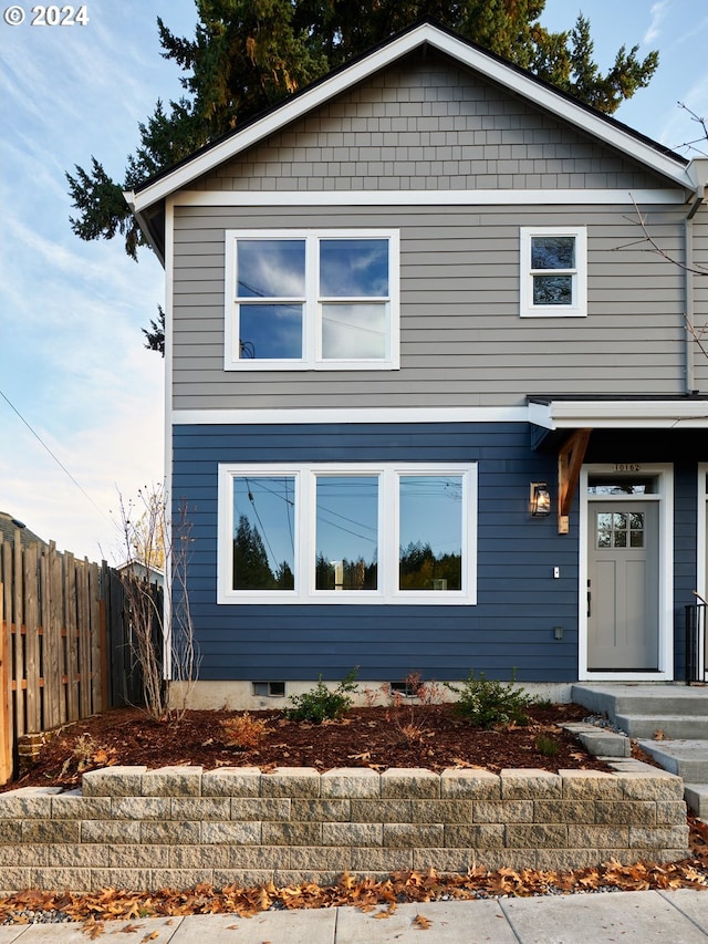 view of front of home