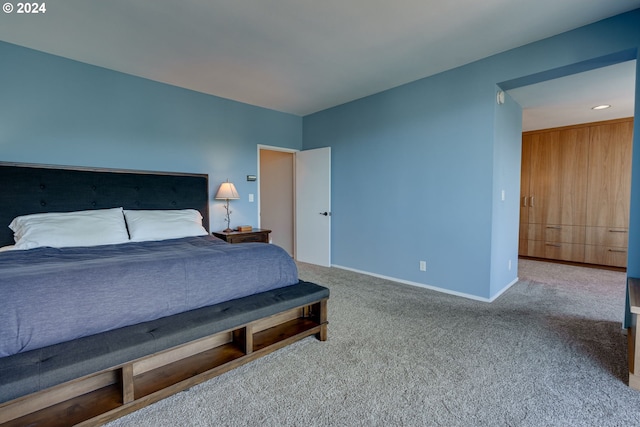 bedroom with carpet flooring