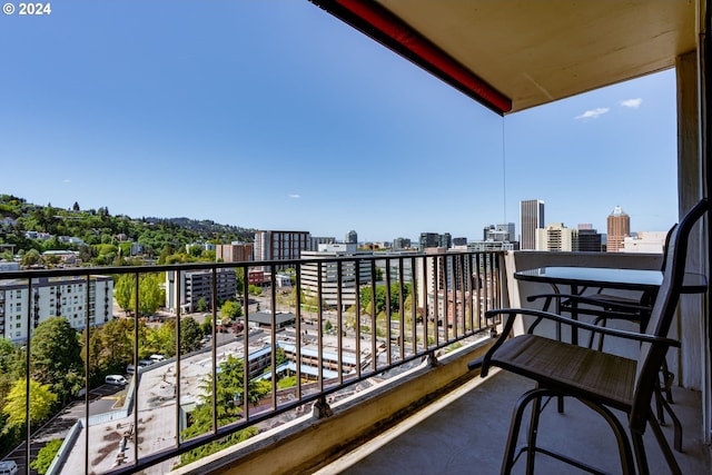 view of balcony