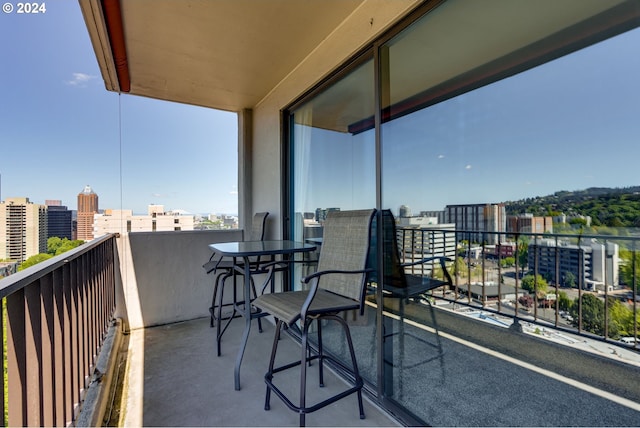 view of balcony