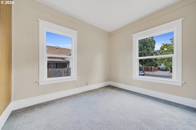 view of carpeted empty room