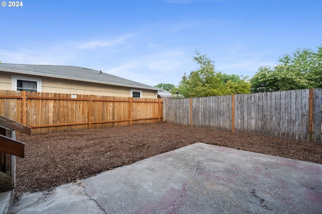 view of yard featuring a patio area