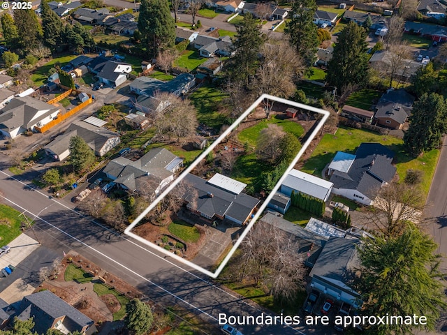 drone / aerial view featuring a residential view