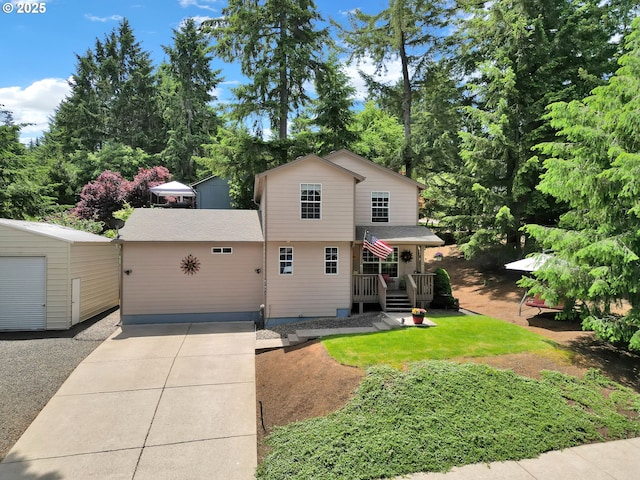 87973 Sherwood St, Veneta, OR 97487 - view of front of property featuring a front yard