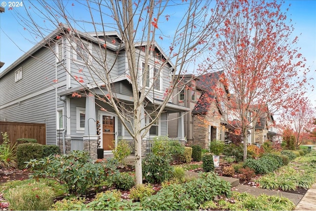 view of craftsman inspired home