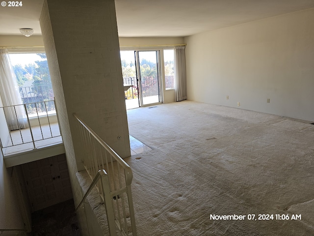 view of carpeted empty room