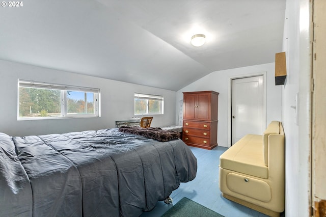 30274 Peoria Rd, Shedd, OR 97377 - bedroom with vaulted ceiling and wood finished floors