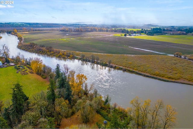 30274 Peoria Rd, Shedd, OR 97377 - aerial view of sparsely populated area featuring a nearby body of water
