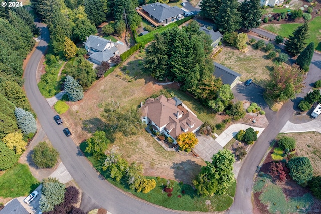 aerial view featuring a residential view