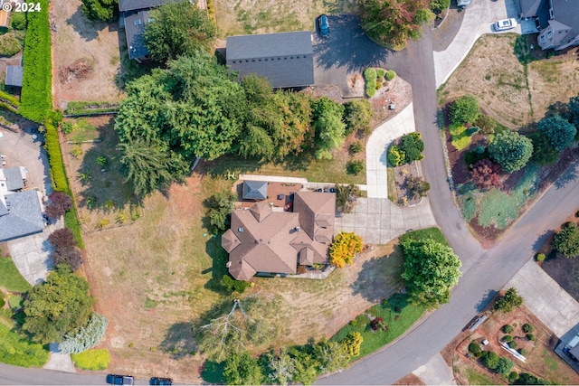 aerial view featuring a residential view