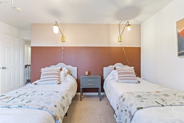 bedroom featuring carpet flooring