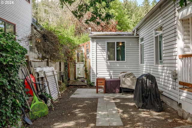 view of patio / terrace with fence