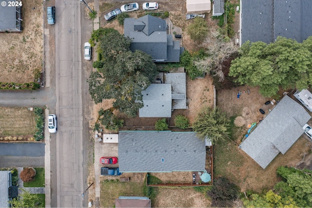 aerial view featuring a residential view