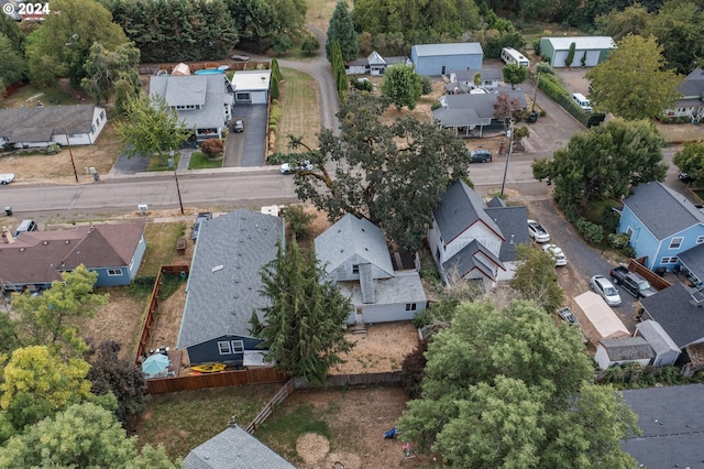 bird's eye view featuring a residential view